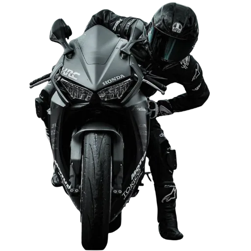 Motociclista equipado por Distrimoto Américas